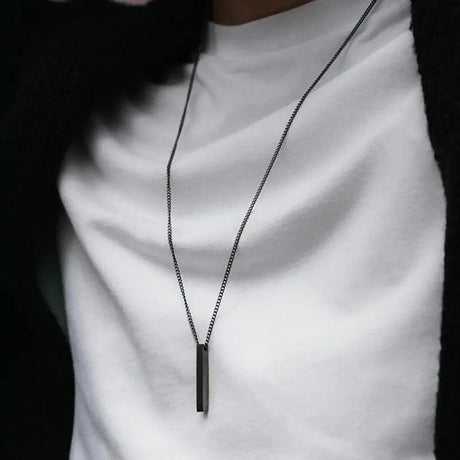 Rectangle Pendant Necklace - Shoply