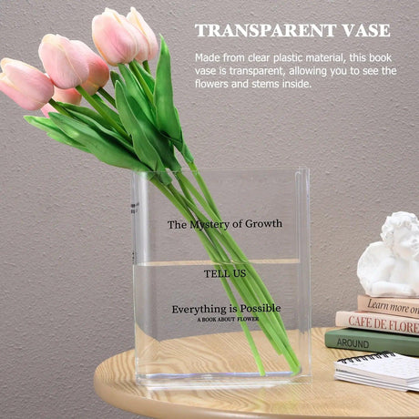 Transparent Book Vase - Shoply
