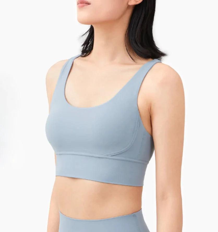 Breathable Fabric Nylon Yoga Tops - Shoply