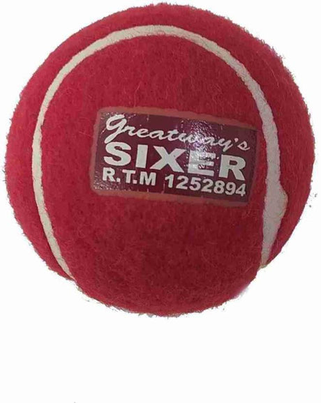 Sixer Cricket Tennis Ball - Mill Sports 
