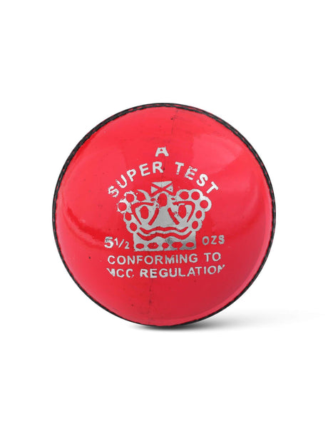 CA Super Test Leather Cricket Ball (Pink) Color - Mill Sports