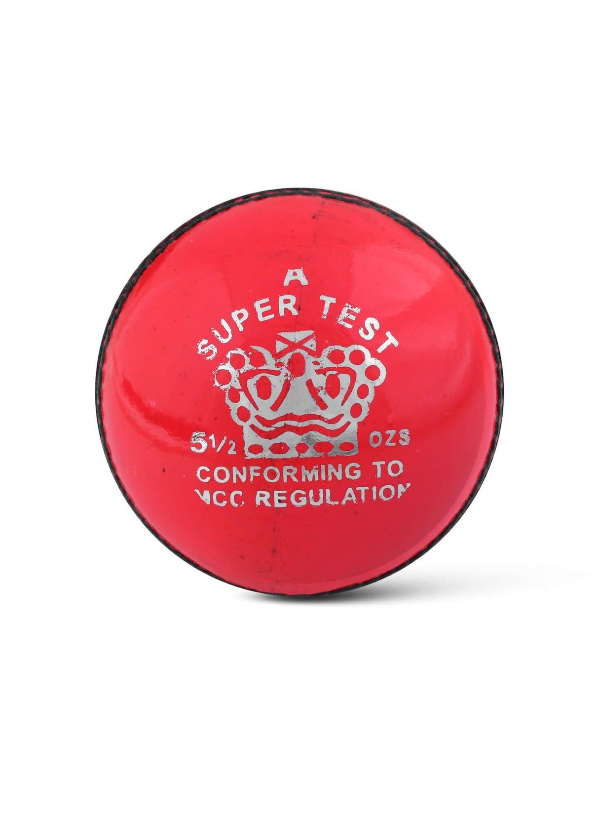 CA Super Test Leather Cricket Ball (Pink) Color - Mill Sports