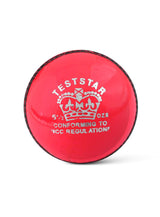 CA Test Star Leather Cricket Ball (Pink) Color Mill Sports