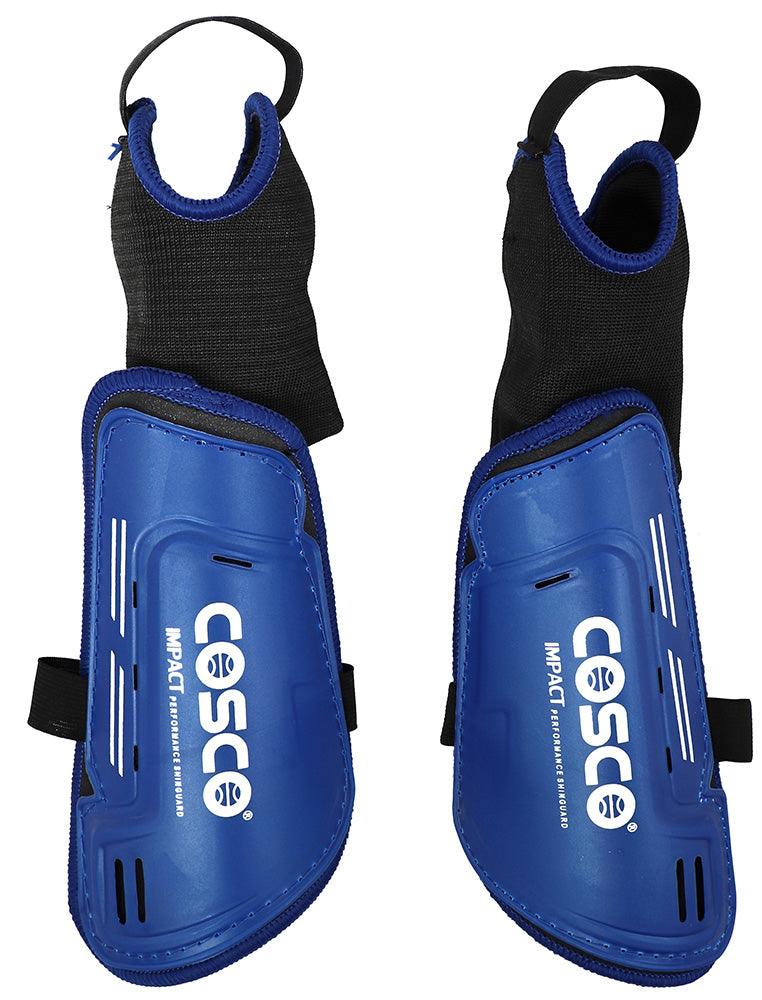 Cosco Impact Shin Guard (Senior) Blue Color - Mill Sports 
