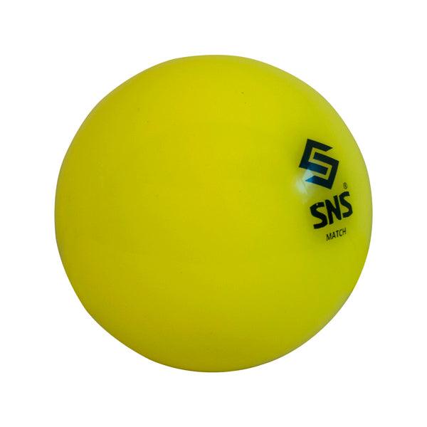 SNS Match Smooth Hockey Ball (Yellow) - Mill Sports