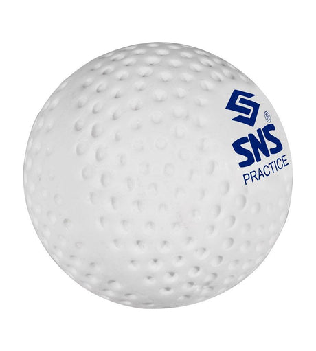 SNS Practice Dimple Hockey Ball (White) - Mill Sports 