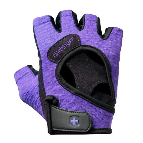 Women's FlexFit Wash&Dry Gloves (Black+Purple) - Shoply