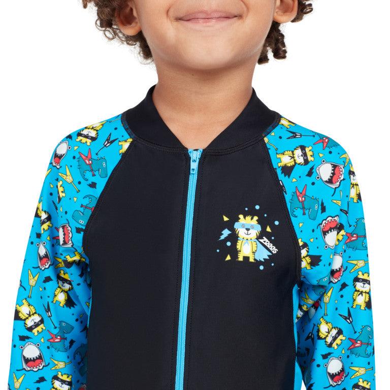 Zoggs Boys Rock Star Long Sleeve All In One - Shoply