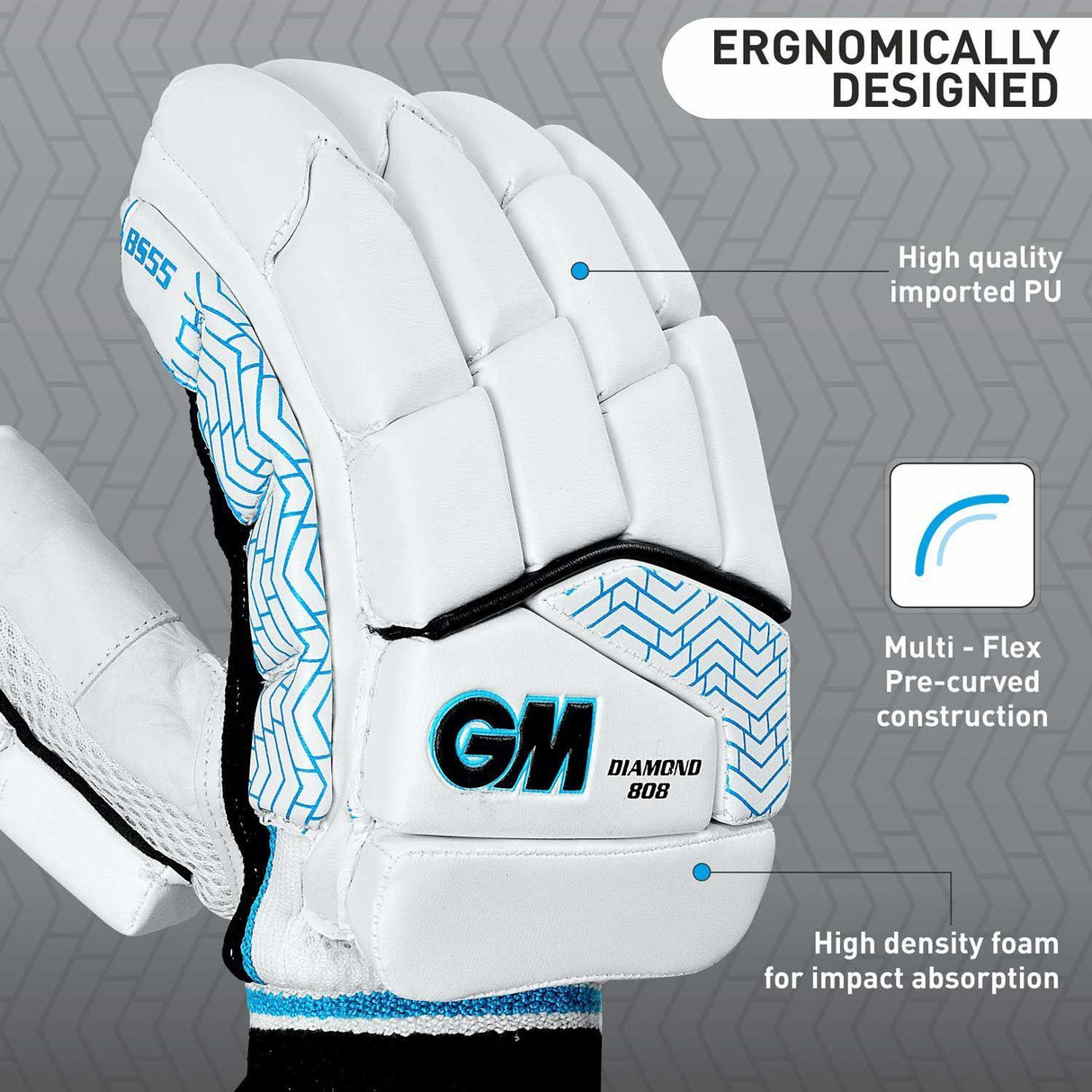 GM Diamond 808 Batting Gloves - Mill Sports 