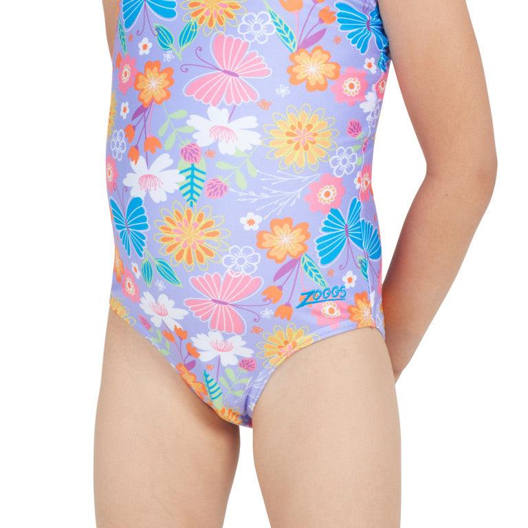 Zoggs Girls Sizzle Print Actionback One Piece Swimsuit - Shoply